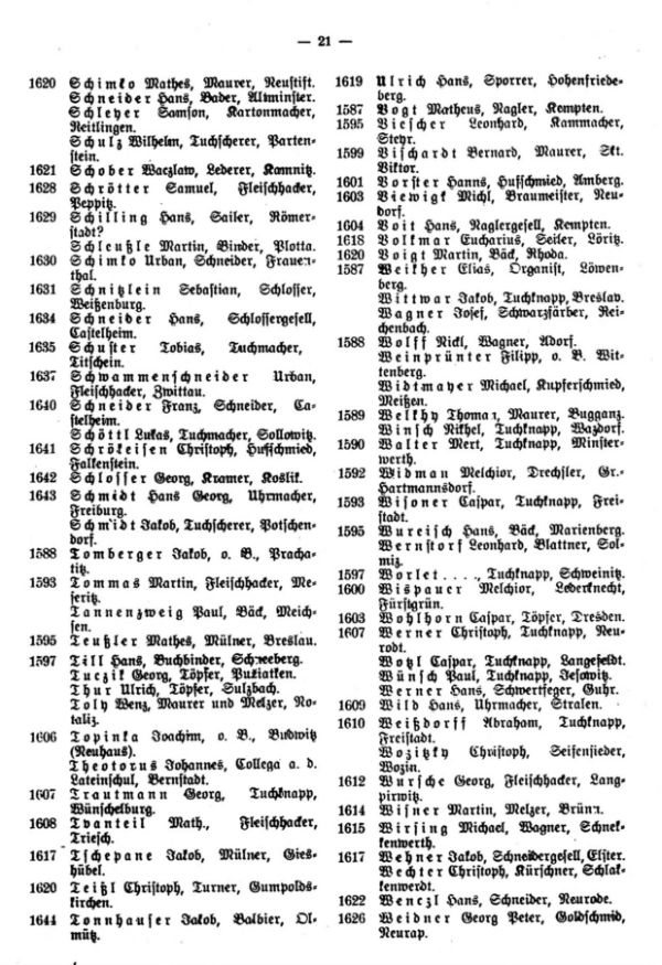 Iglauer Neubürger aus dem ersten Bürgerrechtsbüchel von 1586-1649. (Schluß) - 3