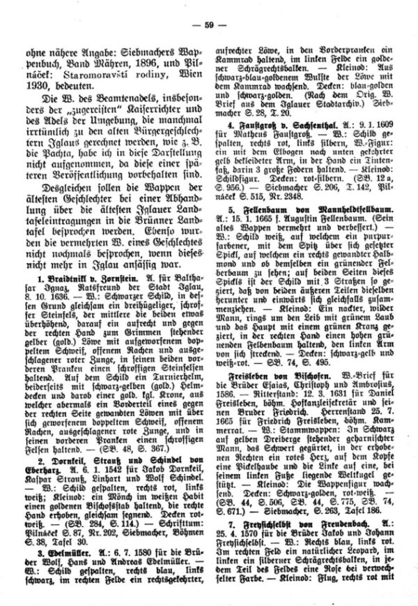 Wappen Iglauer adeliger Patrizier - 2