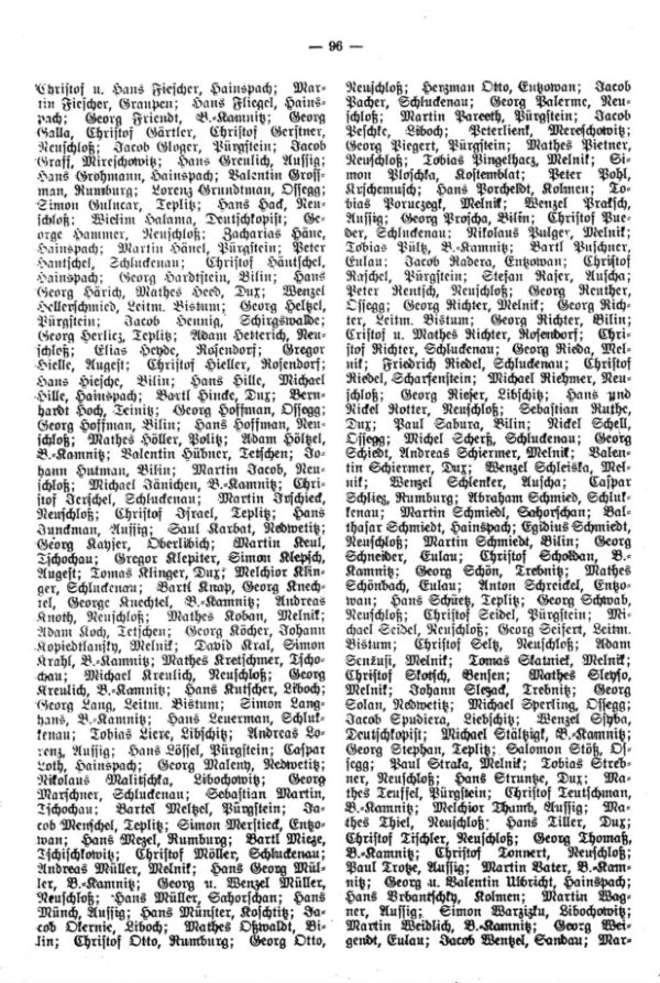 Soldatenregister aus dem Jahre 1663 für den Leitmeritzer Kreis - 4