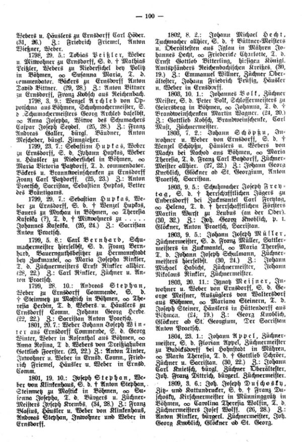 Nachrichten über Sudetendeutsche in den Traumatriken der preuß.-schlesischen Kreisstadt Reichenbach im Eulengebirge - 2