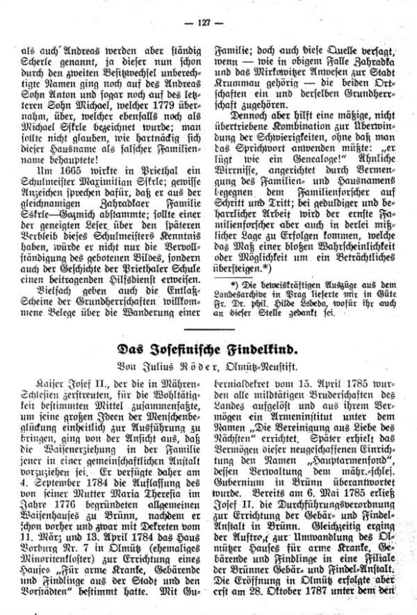 Das Josephinische Findelkind - 1