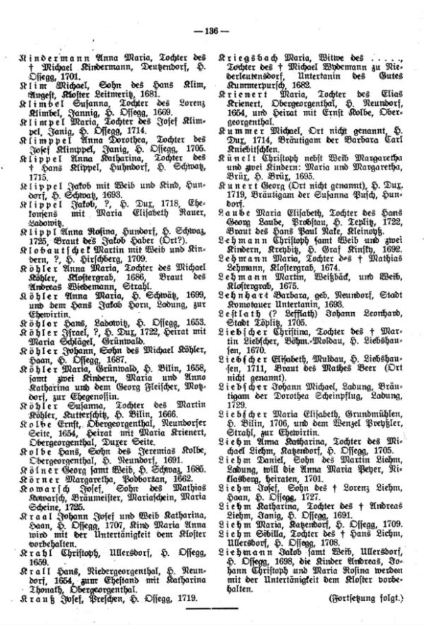 Weglaßbriefe im Stadtarchiv Oberleutensdorf - 3
