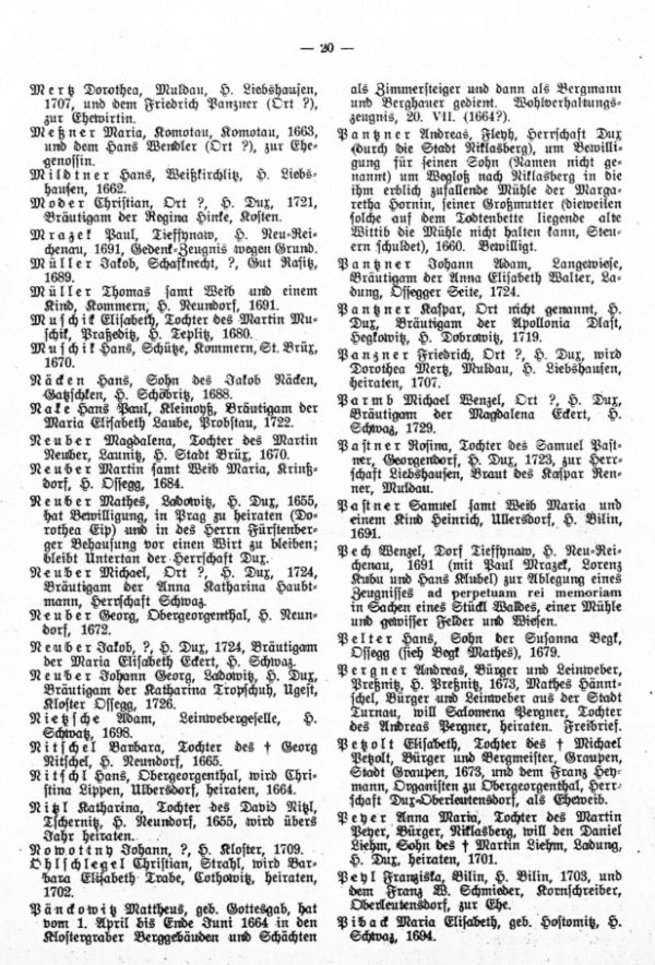 Weglaßbriefe im Stadtarchiv Oberleutensdorf (Schluß) - 2