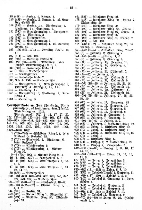 Die Pfarrsprengel der Hauptstadt Prag - 3