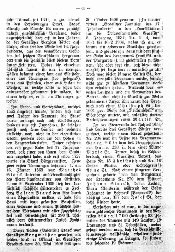 Alte Graslitzer Familien - 2