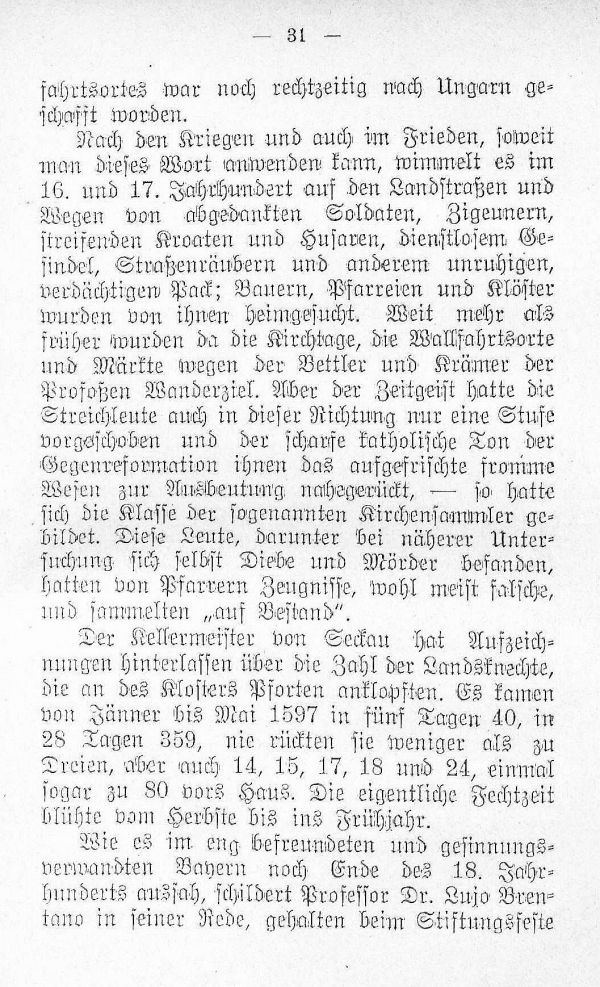 Leiden der Bauern und Bürger durch Abgaben, Bettel, Räuberherden u.s.w.