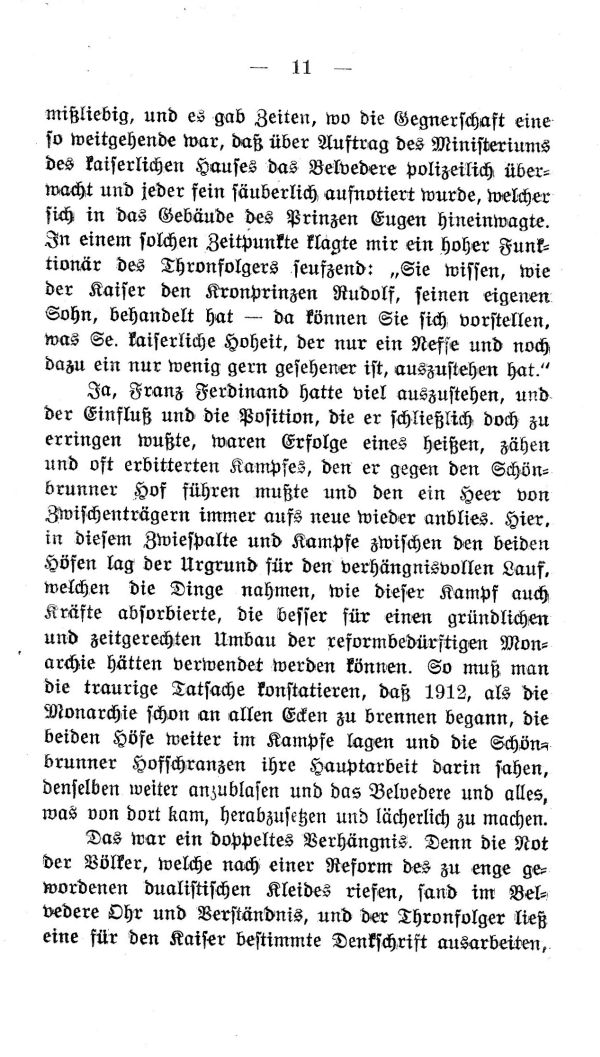 I.  Kapitel: Hinter den Kulissen der Hof- und Hauspolitik von 1912-1914