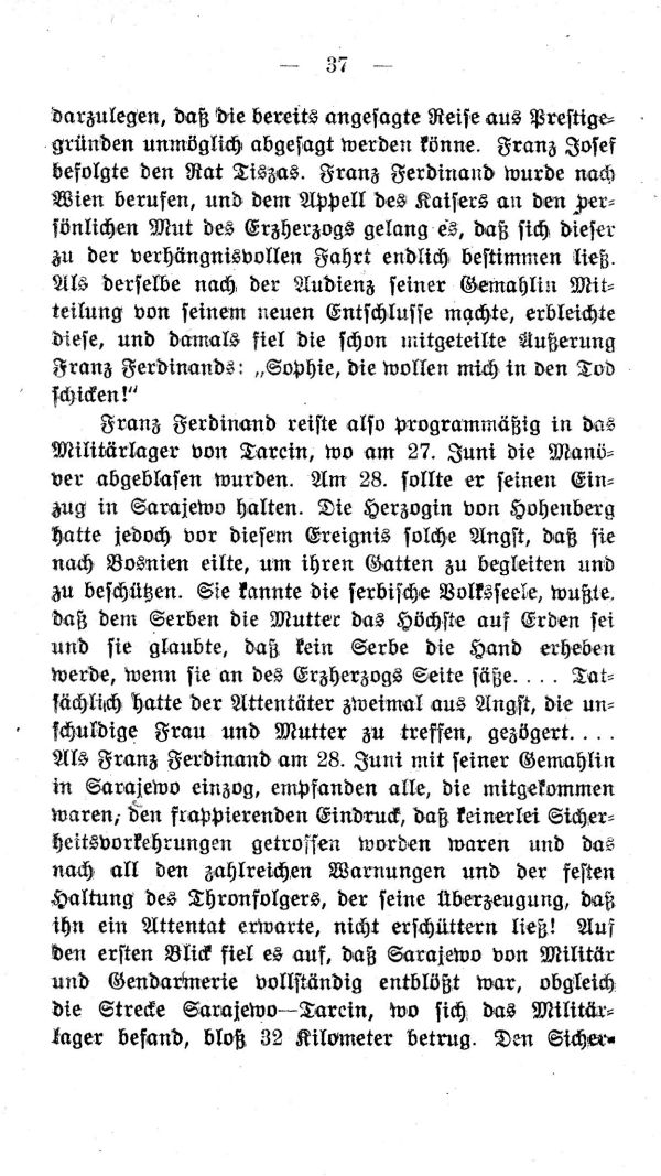 II. Kapitel: Die Wahrheit über den Fürstenmord von Sarajewo