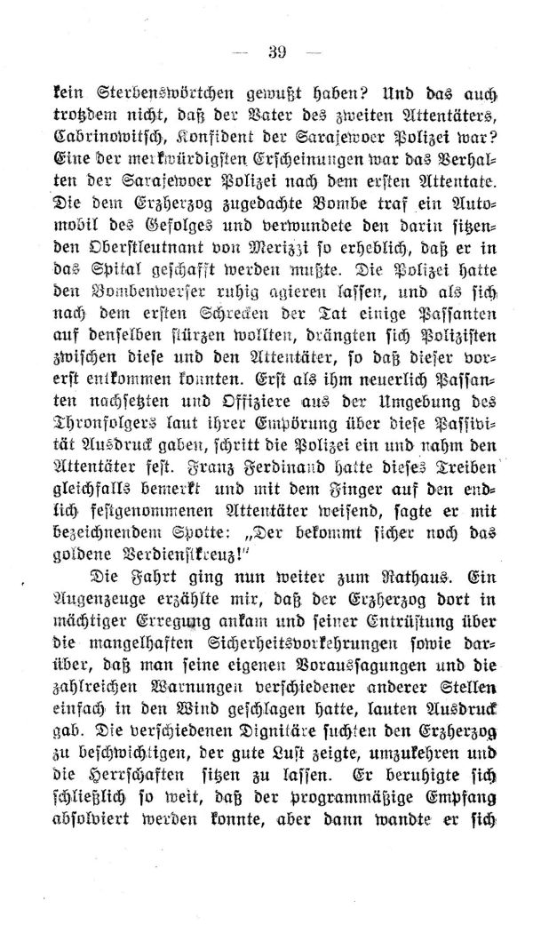II. Kapitel: Die Wahrheit über den Fürstenmord von Sarajewo