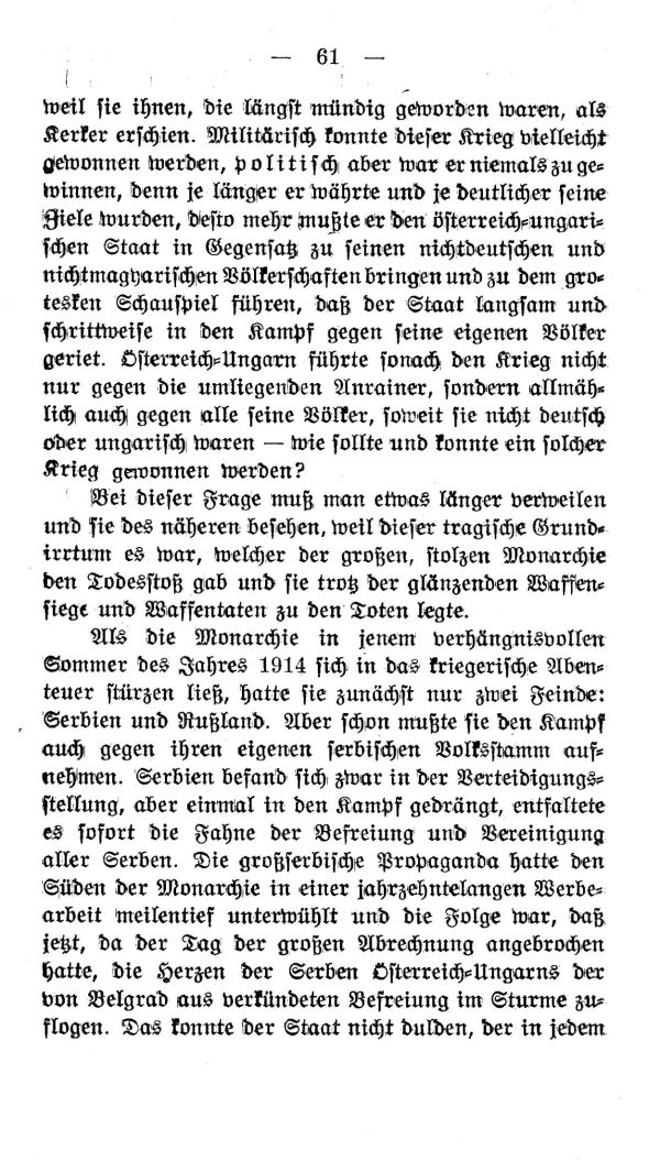 III. Kapitel:  Auf dem Weg zum Weltkrieg