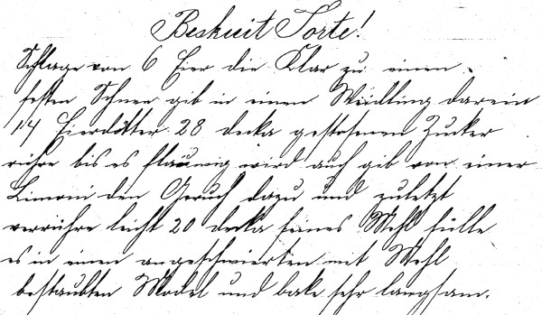 Rezept 'Beskuit Torte'