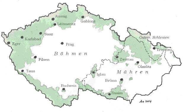 map sudeten